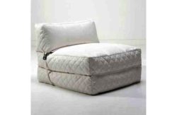 Leader Lifestyle Big Chill Leather Effect Chair Bed - White